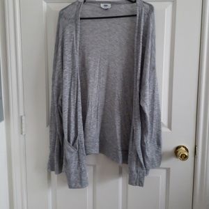 Grey plus size old navy slouchy sweater